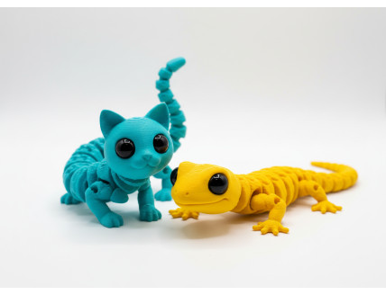 Милые глазастые котики и ящерицы: 3D-игрушки антистресс